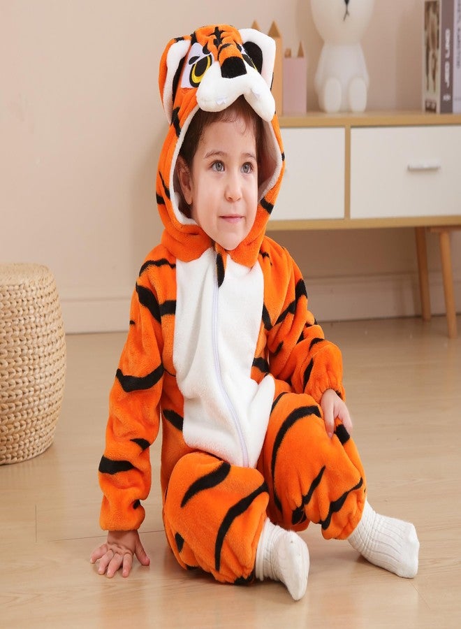CuteOn Toddler Halloween Costume Onesie Cosplay Romper Christmas Infants Baby Costume Tiger 6-12 Months - Image 4